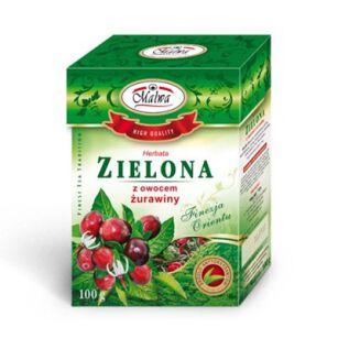 Malwa herbata Zielona z żurawiną 100g