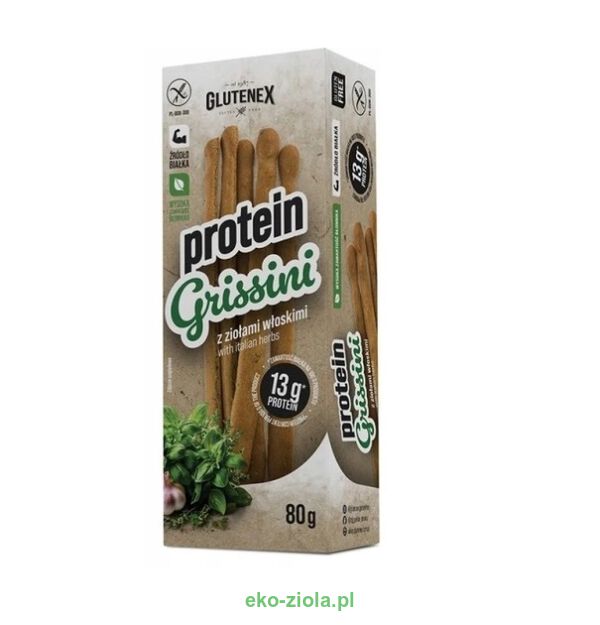 Glutenex Grissini z ziołami włoskimi 80g