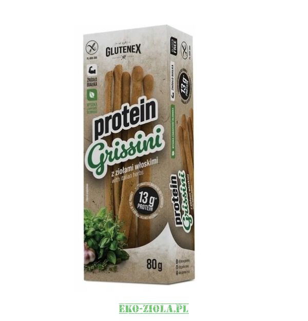 Glutenex Grissini z ziołami włoskimi 80g