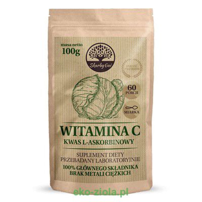 Witamina C z Kapusty (kwas L-askorbinowy) 100g, Skarby Gai (kraj pochodzenia Anglia)