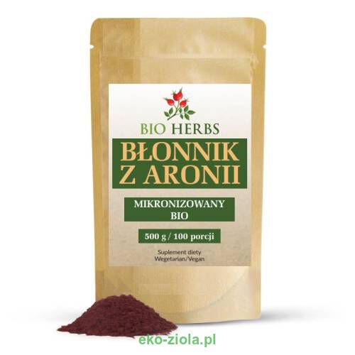 Bio Herbs Błonnik z aronii Mikronizowany Świeży EKO 500g