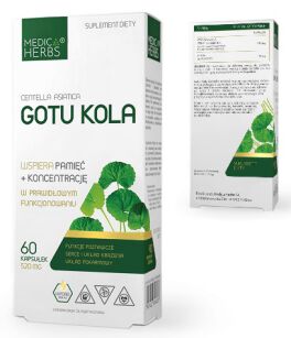 Medica Herbs Gotu kola 520mg 60kaps