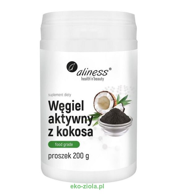 Aliness Węgiel aktywny z kokosa 200g