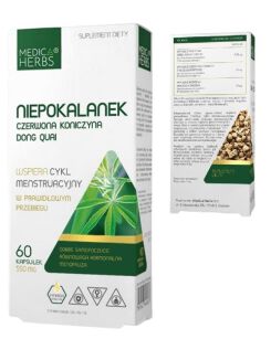 Medica Herbs Niepokalanek + Koniczyna + Dong Quai 550mg 60kaps