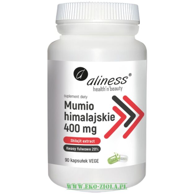 Aliness Mumio himalajskie (Shilajit extract) 400mg 90 kaps