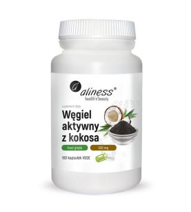 Aliness Węgiel aktywny z kokosa (vege) 300mg 100kaps