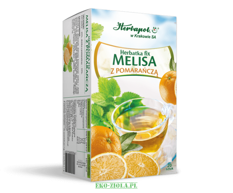 Herbapol Kraków Herbata Melisa z Pomarańczą 20x2g