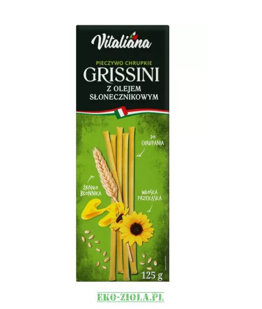 Vitaliana Grissini paluszki z olejem słonecznikowym 125g