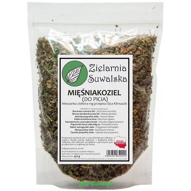 Zielarnia Suwalska mieszanka wg Klimuszko - Mięśniakoziel 450g