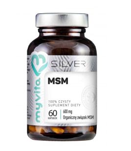 MyVita Silver Pure MSM (siarka organiczna) 600mg 60kaps