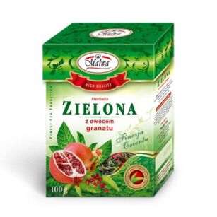 Malwa herbata Zielona z owocem granatu 100g