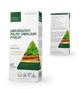Medica Herbs Wierzbownica + Palma sabałowa + Pygeum (śliwa afrykańska) 60kaps
