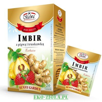 Malwa herbatka Imbir + Pigwa + Truskawka 20x2g