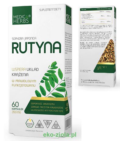 Medica Herbs Rutyna (Sofora Japońska - perełkowiec) 350mg 60kaps