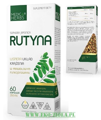 Medica Herbs Rutyna (Sofora Japońska - perełkowiec) 350mg 60kaps