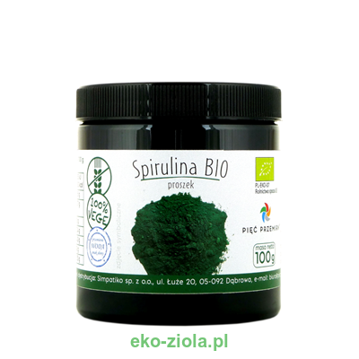 Pięć Przemian Spirulina BIO bezglutenowa 100g