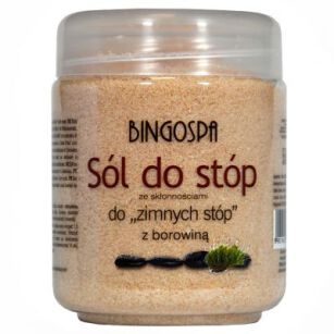 BingoSpa Sól do stóp rozgrzewająca z Borowiną 550g