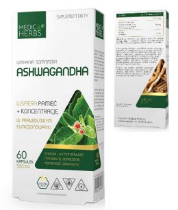 Medica Herbs Ashwagandha 500mg 60kaps