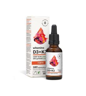 Aura Herbals Witamina D3 + K2 MK-7 Forte (4000/100) krople 30ml