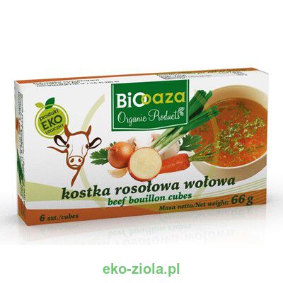 Bio Oaza Kostka rosołowa wołowa BIO 66g