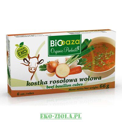 Bio Oaza Kostka rosołowa wołowa BIO 66g