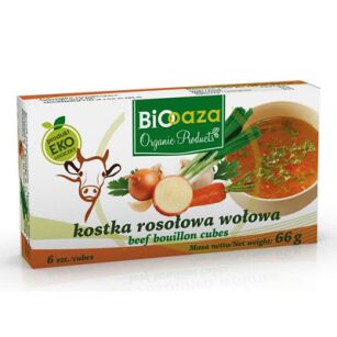 Bio Oaza Kostka rosołowa wołowa BIO 66g