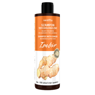 Venita Szampon trychologiczny - Imbir do włosów osłabionych, farbowanych, po zabiegach fryzjerskich 300ml