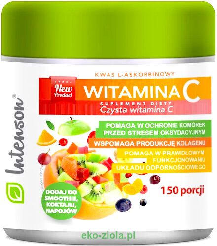 Intenson Witamina C (kwas L-askrobinowy) proszek 150g