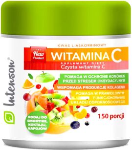Witamina C proszek (kwas L-askrobinowy) 150g, Intenson