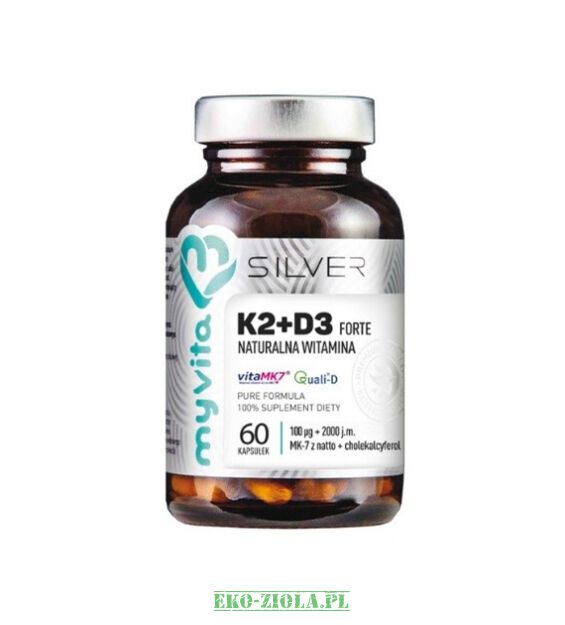 MyVita Silver Pure Witamina D3+K2 FORTE 2000/100 60kaps